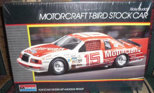 Monogram #2723 Ricky Rudd's Motorcraft T-Bird Stock Car 1/24 Plastic Model Kit