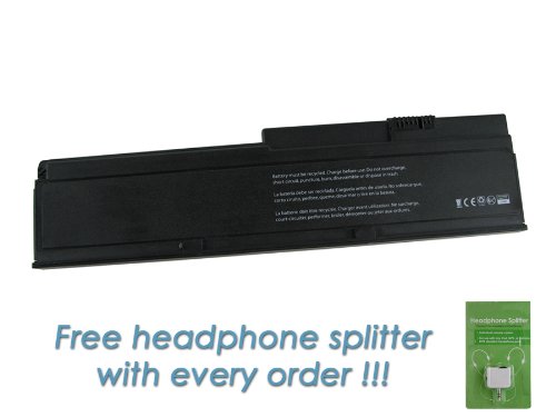 IBM Lenovo Thinkpad X201I-3323 6-cell, 5200mAh Replacement Laptop Battery with FREE Headphone Splitter