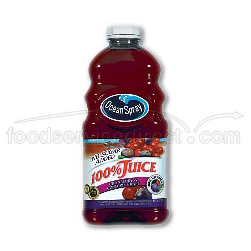 Ocean Spray 100% Cranberry & Concord Grape Juice - 60 Fl Oz Bottle