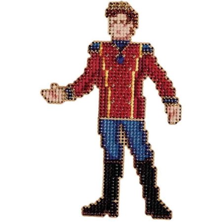 Prince Beaded Counted Cross Stitch Christmas Ornament Kit Mill Hill 2008 Winter Holiday Nutcracker MH18-8306