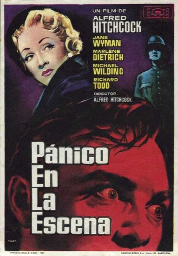 Stage Fright POSTER Movie (1950) Spanish Style a 11 X 17 Inches - 28cm X 44cm (Jane Wyman)(Marlene Dietrich)(Alastair Sim)(Sybil Thorndike)(Michael Wi