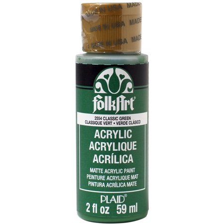 Folkart Acrylic Paint 2Oz-Classic Green  Fa-2554
