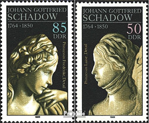 DDR 3250-3251 (complete.issue) Unmounted Mint / Never Hinged 1989 J.G. Schadow (Stamps for Collectors)