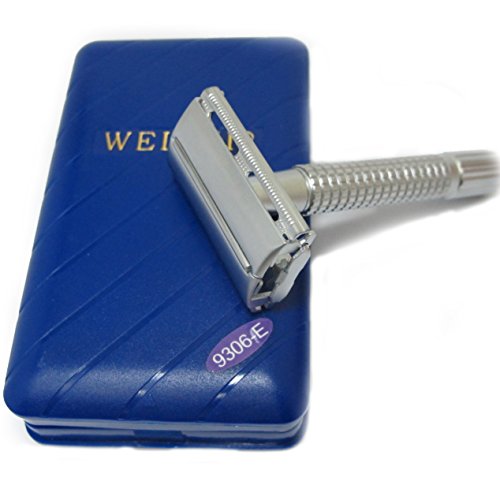 WEISHI 9306-e Noble Cuprum Metal Double Edge Safety Razor with 11 Blades. thumbnail