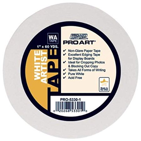 Pro 1-Inch by White Artist Tape (5330-1)