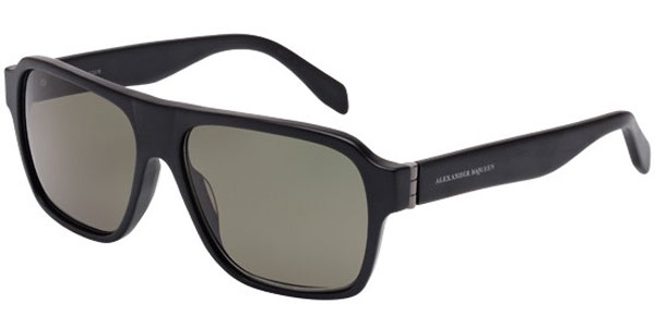 AM 0036S Sunglasses, Black-Black-Green