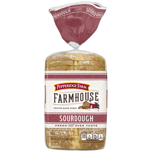 Pepperidge Farm Farmhouse Sourdough Bread, 24oz Bag