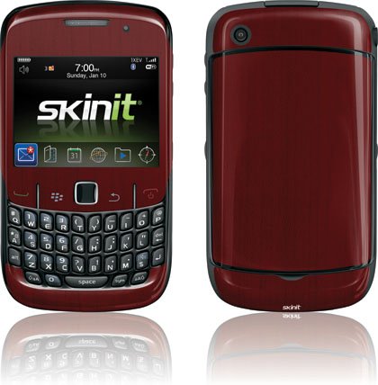 Skinit Protective Skin for Curve 8530 (Mahogany Wood) thumbnail