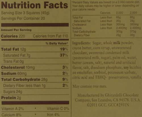 Ghirardelli Chocolate Squares, Milk Chocolate with Caramel Filling, 60-Count thumbnail