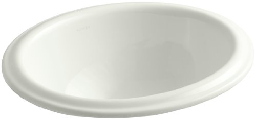 KOHLER K-2292-NY Intaglio Self-Rimming Bathroom Sink, Dune