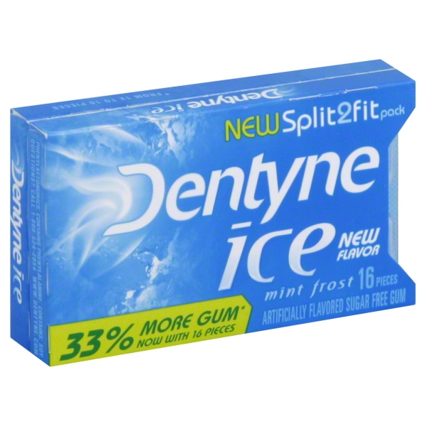 DENTYNE ICE GUM MINT FROST SUGAR FREE1X16.000 PC