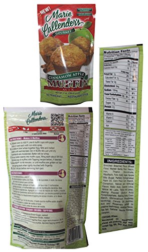 Marie Callender's Muffin Mix Baking 3 Pack Variety Pack - Blueberry, Apple Cinnamon and Chocolate Chip Quick Mix thumbnail