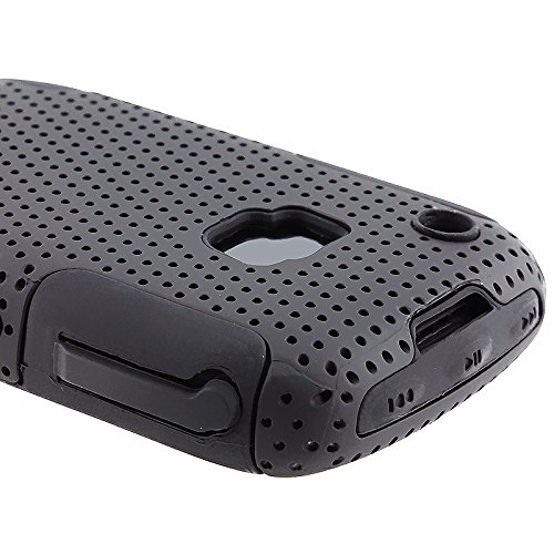 Apex Hybrid Case for BlackBerry Curve 8520 8530 / Curve 3G, Black & Black