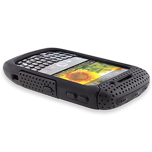 Apex Hybrid Case for BlackBerry Curve 8520 8530 / Curve 3G, Black & Black thumbnail