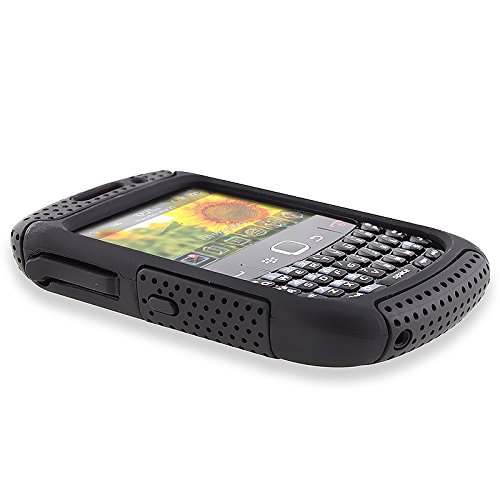 Apex Hybrid Case for BlackBerry Curve 8520 8530 / Curve 3G, Black & Black thumbnail