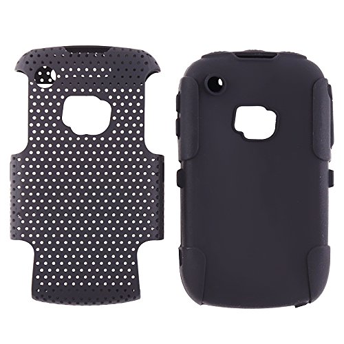 Apex Hybrid Case for BlackBerry Curve 8520 8530 / Curve 3G, Black & Black thumbnail