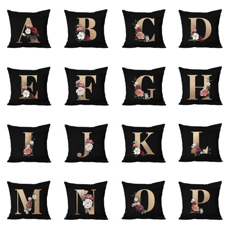 JunDanmall Pillow Cover Soft-touching Removable Polyester Invisible Zipper Pillowcases for Living Room  Color#4397