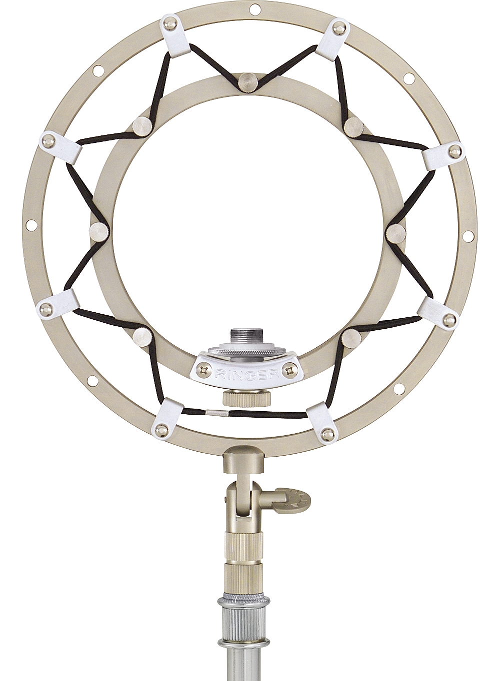 2010s Blue Ringer Universal Mic Shockmount Silver