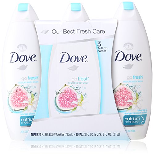 Dove Go Fresh Restore Blue Fig & Orange Blossom Body Wash 3-Pack (24 Fl. Oz Each)