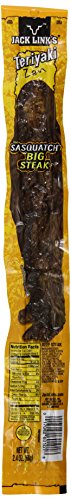 Jack Link's Sasquatch Beef Steak, Teriyaki, 2.4-Ounce (Pack of 12)