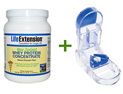 Best Life Extension, New Zealand Whey Protein Concentrate, Natural Chocolate Flavor, 23.28 Oz (660 G), Apex, Ultra Pill Splitter
