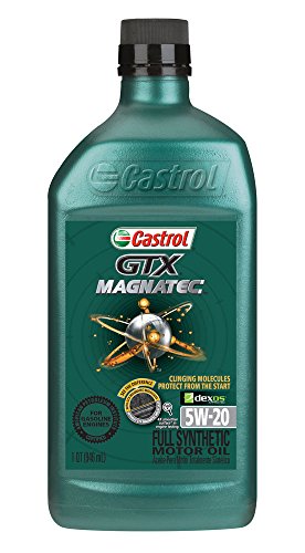 Castrol GTX MAGNATEC 5W-20 Full Synthetic Motor Oil (6-pack/1 Quart Bottles)