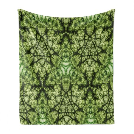 Nature Soft Flannel Fleece Throw Blanket  Free Abstract Nature Inspired Mind Bind Folded Color Silhouette Counter Culture  Cozy Plush for Indoor and O