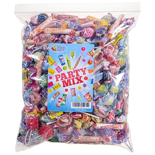 Assorted Candy Party Mix  5 LB Bulk Bag: OVER 275 Pieces - Fire Balls  Airheads  Jawbusters  Laffy Taffys  Tootsie Rolls and Much More of Your Favorit thumbnail