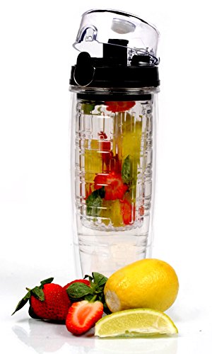 On Sale This Week- Rehydrate Pro Water Bottle - 19 Oz - Create Your Own Naturally Flavored Fruit Infused Water, Juice, Iced Tea, Lemonade & Sparkl thumbnail