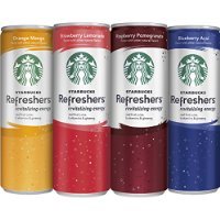 Starbucks Refreshers, 4 Flavor Variety Pack, 12 Ounce Slim Cans, 12 Pack Thank You for Using Our Service
