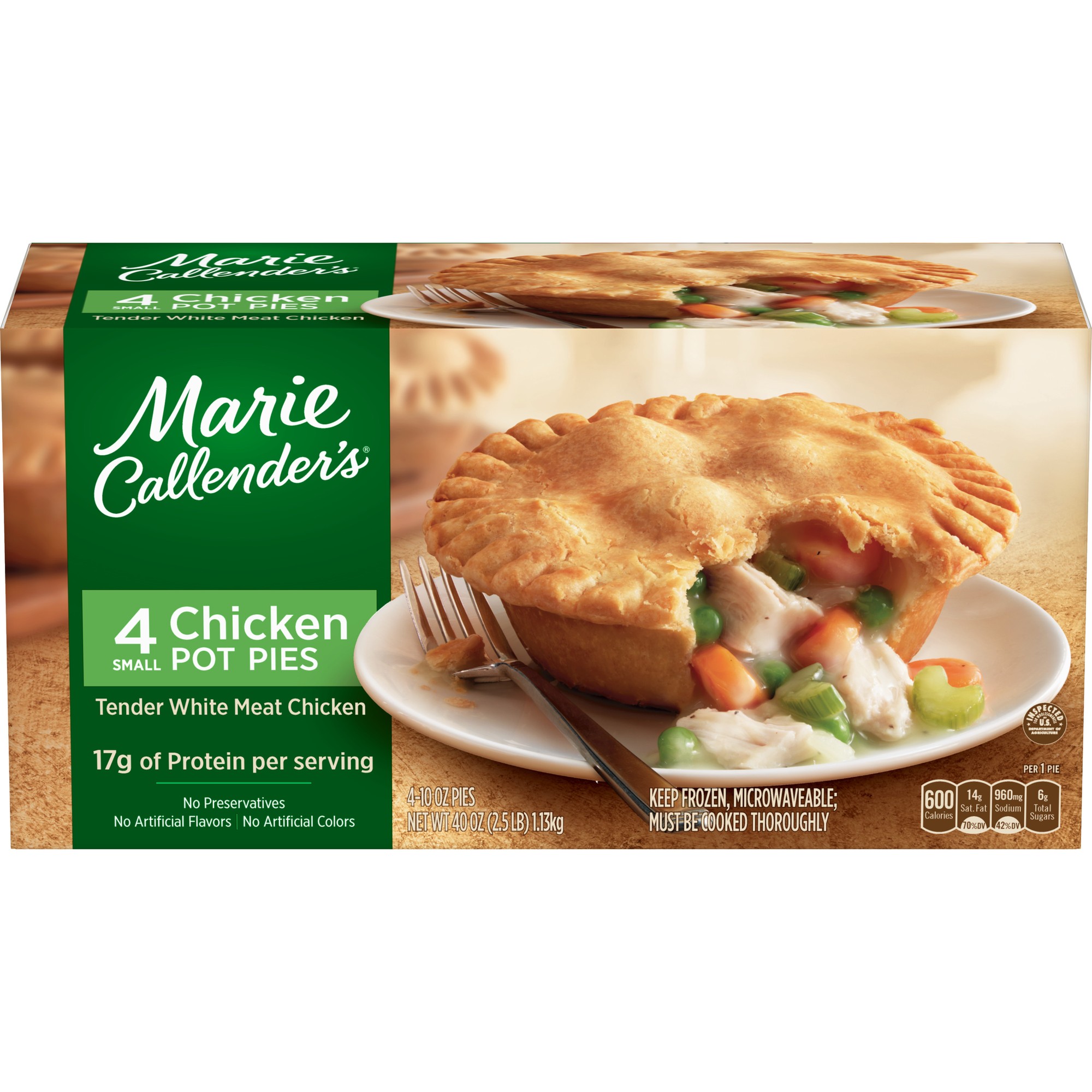 Chicken Pot Pies Tender White Meat Chicken