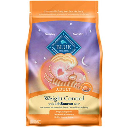 Blue Buffalo Weight Control Natural Adult Dry Cat Food Chicken & Brown Rice 3-lb