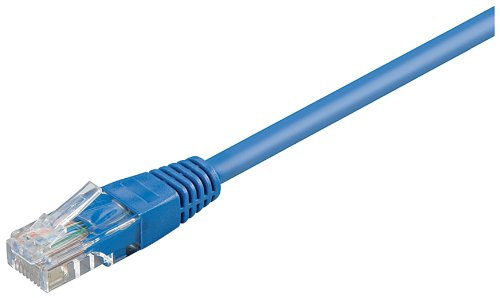 Wentronic Goobay CAT 5e Patchkabel, U/UTP, Blau, 0.5 M - CCA Kupfergemisch (68335)