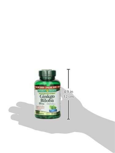Nature's Bounty Ginkgo Biloba 60 Mg, 200 Capsules thumbnail