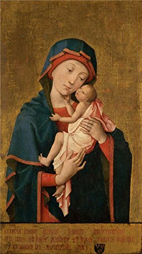 Oil Painting 'Hayne De Bruxelles,Virgin and Child,about 1454-1455', 10 X 18 Inch / 25 X 45 Cm , on High Definition HD Canvas Prints Is for Gifts and B