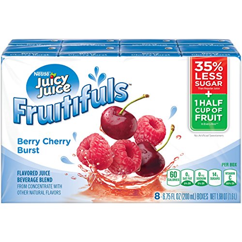Juicy Juice Fruitfuls Bry Chry 6.75 Oz, Pack of 4