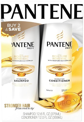 Pantene Pro-V Daily Moisture Renewal Hydrating Shampoo and Conditioner Dual Pack, 1.73 Pound