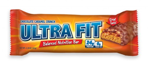 ULTRA FIT Chocolate Carmel Crunch 24g Protein Bar - 12 Count