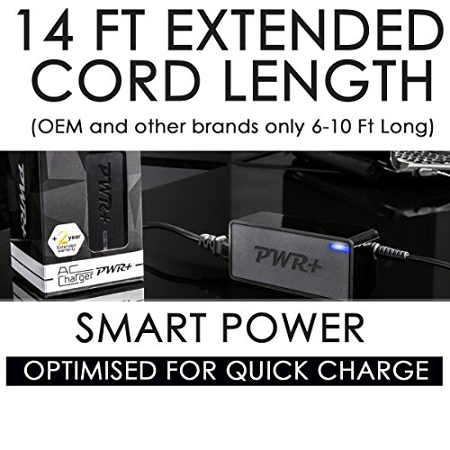Pwr+ 65W Extra Long 14 Ft AC Adapter Laptop Charger for Acer Aspire M5-581T-6807 M5-583P-6428 M5-481PT-6488; V5-571-6891 V5-571P-6866 V5-572P-6858 V5- thumbnail