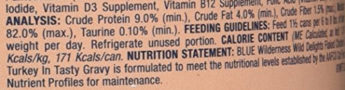 Blue Buffalo Wilderness Wild Delights High Protein Grain Free Natural Adult Flaked Wet Cat Food with Chicken & Turkey - 5.5oz thumbnail