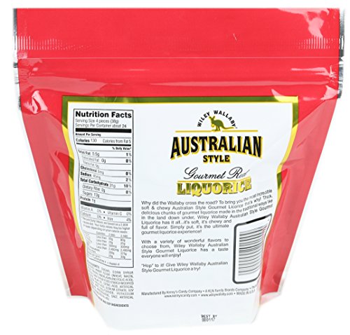 Wiley Wallaby Australian Style Gourmet Licorice  32 Oz. Resealable Bag  1 Count (Red Licorice) Red Licorice thumbnail