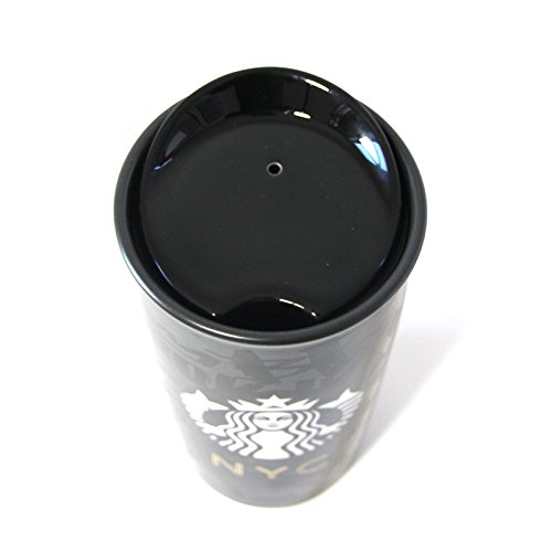 Starbucks 2015 NYC Siren Double Wall Traveler Black 12 Oz