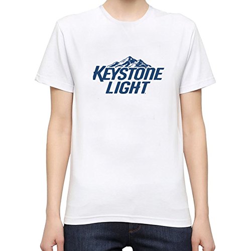 Mens Keystone Light Beer Tee by Fangbai Liu XXXL White