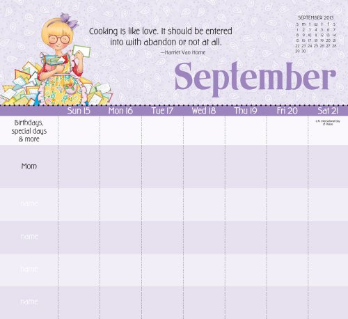 Mary Engelbreit's Moms Can Do Anything! Weekly 2013 Family Calendar thumbnail