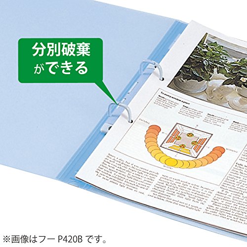 Kokuyo Pop Ring File Vertical A4 Portrait 150 Sheets Kuriafu-P420T (japan Import)