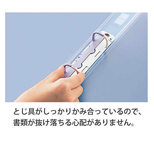 Kokuyo Pop Ring File Vertical A4 Portrait 150 Sheets Kuriafu-P420T (japan Import) thumbnail