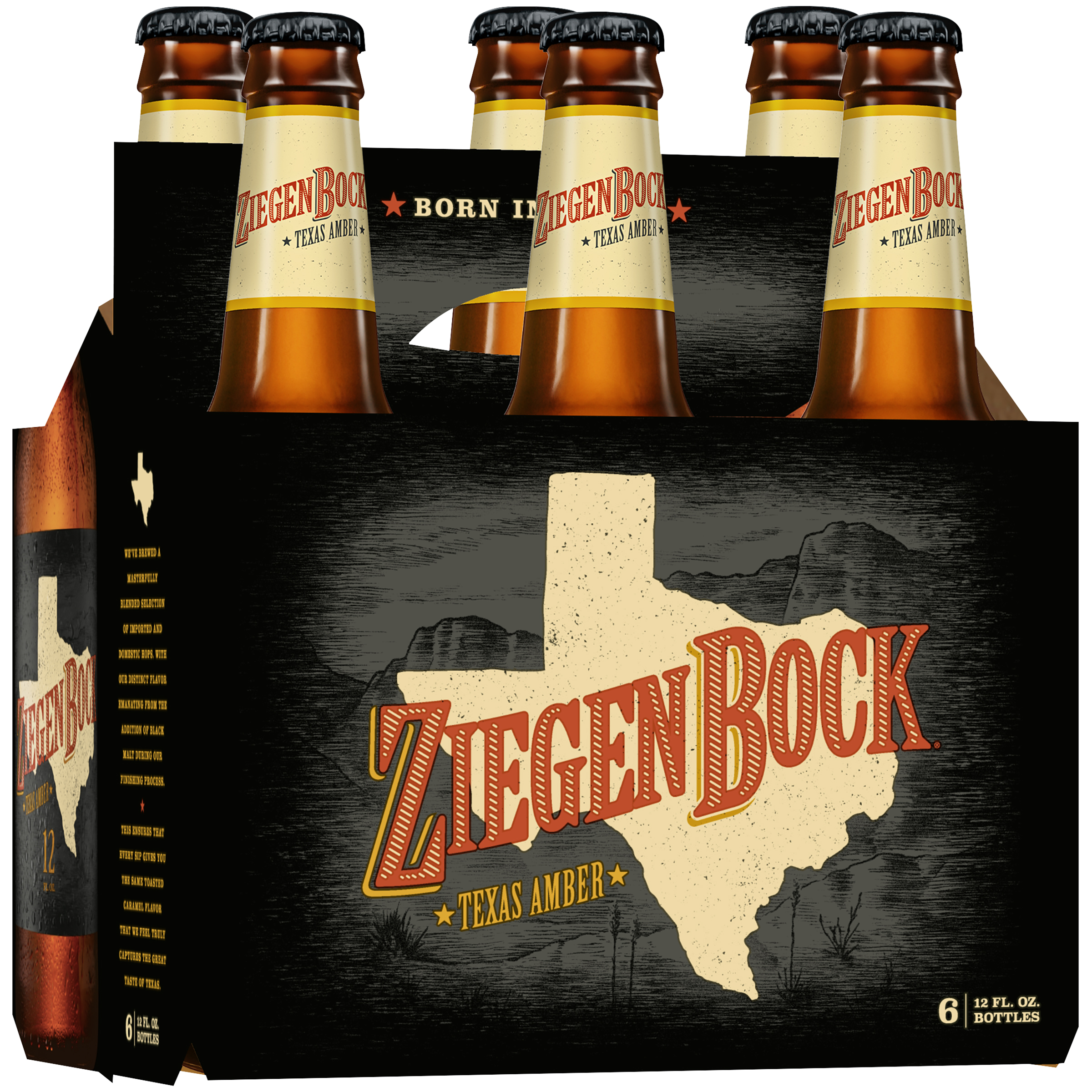 Ziegen Bock® Texas Amber Beer, 6 Pack 12 Fl. Oz. Bottles