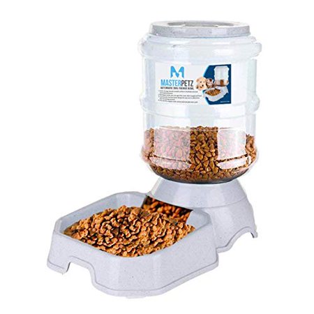 Comfecto Automatic Dog Food Dispenser  Dog Feeder Station for Dogs Cats Pet Puppy Kitten Small Medium Pet Under 30 Lbs  6 Lbs Capacity Gravity Feeder 