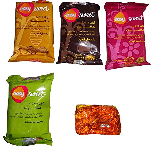 6 Pcs Sweet Sugar Sugaring Wax Paste Hair Removal 100% Natural 300 GM Egypt