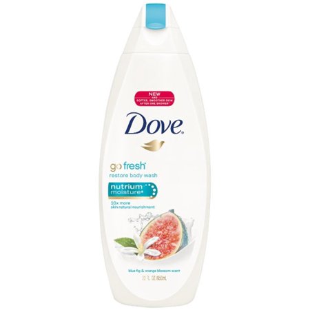 Dove Go Fresh Restore Body Wash  Blue Fig & Orange Blossom 22 Oz (Pack of 3)